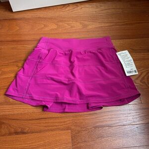 Lululemon Pace Rival Mid-Rise Skirt *Long in Ripened Raspberry Size 4 (NWT)